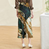 剩S/M/XL 米思阳2026春季新款优雅防皱设计感印花裙子高腰宽松显瘦半身裙女0401 商品缩略图3