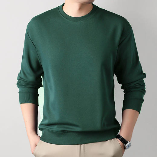 【Q】【新款DXC】大依优型大码圆领印花卫衣长袖加肥加大胖子上衣男士T恤肥佬打底男装 商品图2