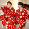 新款春秋本命年【情侣睡衣 结婚红色纯棉长袖】女男新婚喜庆 家居服套装 商品缩略图4