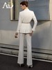 高端职业西装套装女主持人正装西服外套显瘦白色上镜演讲服装 商品缩略图4