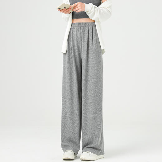 【格雷系糯糯裤】 亲肤软糯显瘦显高松紧腰阔腿裤 商品图2