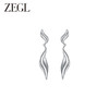 ZEGL设计师飞鸟系列叶子耳环女925银2024新款耳钉小众独特耳饰品 商品缩略图1