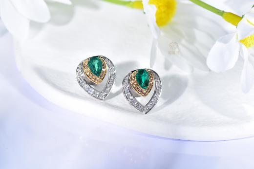 【慧眼】祖母绿耳钉    CB12304070 商品图2