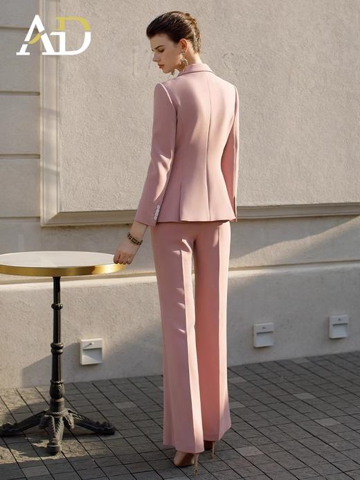 播音艺考主持人套装女气质职业装工服高级感阔腿裤显瘦西装正装 商品图4