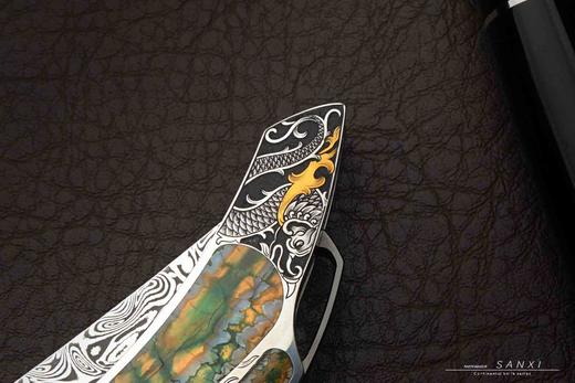 三希堂  现代刀系列  女武神大马小折  未开刃 商品图13