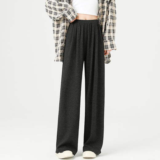 【格雷系糯糯裤】 亲肤软糯显瘦显高松紧腰阔腿裤 商品图1