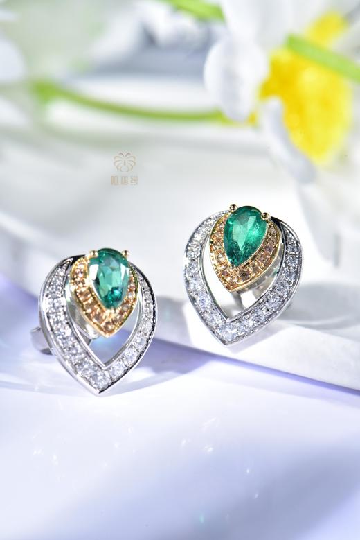 【慧眼】祖母绿耳钉    CB12304070 商品图4