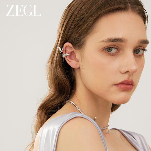ZEGL设计师飞鸟系列燕子925银耳环女耳夹耳骨夹高级感2024耳饰品 商品图4