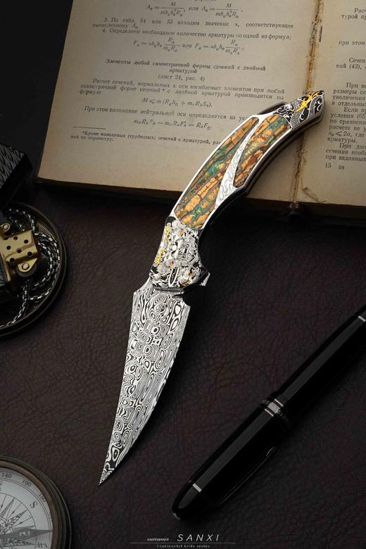 三希堂  现代刀系列  女武神大马小折  未开刃 商品图10