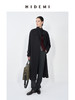 HIDEMI 精纺羊毛不对称门襟设计感可拆卸腰带立领式长款风衣 商品缩略图6
