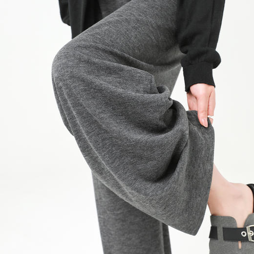 【格雷系糯糯裤】 亲肤软糯显瘦显高松紧腰阔腿裤 商品图4