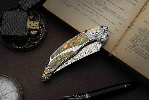 三希堂  现代刀系列  女武神大马小折  未开刃 商品图2