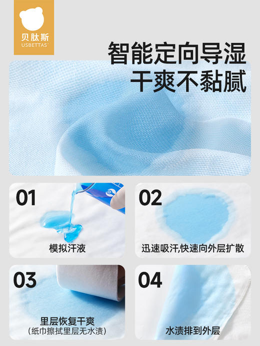 贝肽斯吸汗巾儿童幼儿园宝宝隔汗巾婴儿男女童纯棉垫背层可写名字 商品图2
