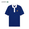 Lacoste法国鳄鱼男装新款拼接翻领商务休闲宽松Polo衫短袖PH7369-10 商品缩略图0