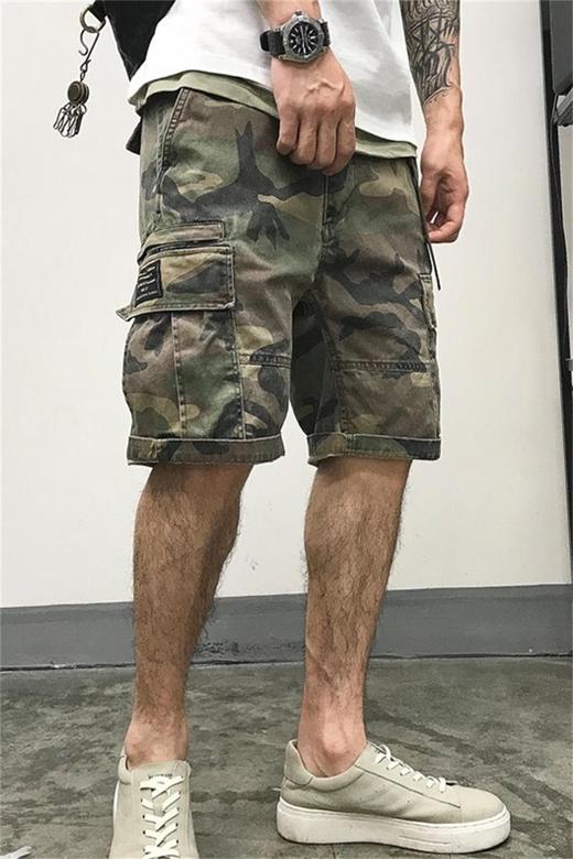 徐太浪余文乐迷彩短裤男夏季潮牌宽松休闲裤子美式工装男士五分裤 商品图5