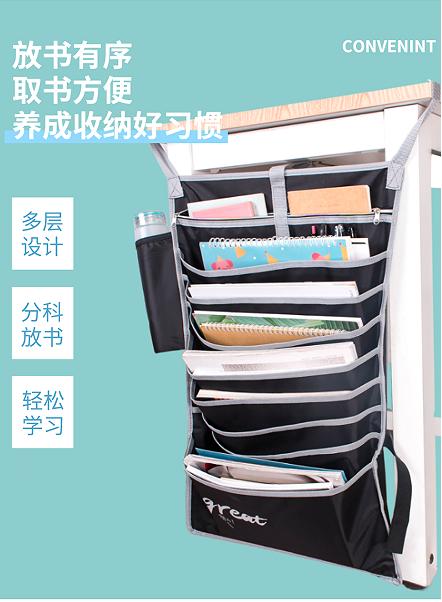🔺【课桌多功能大容量挂书袋】🔺 ⭐1、 牛津布材质比较结实承载重物不易破损💕 ⭐2、牢固耐用耐水洗🔸，搭配精美印花 ⭐ 商品图1
