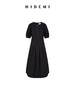 HIDEMI 极简显瘦小圆领立体收腰拉链泡泡袖连衣裙 商品缩略图14