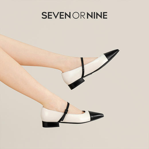 7or9-空气棉平底鞋弦月黑标 商品图2