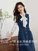 【年终特卖】熙世界港风复古牛仔背心裙连衣裙女设计感收腰无袖裙子2025秋新款 商品缩略图1