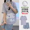 2025新款【带胸垫睡衣女 夏天纯棉短袖套装】初夏款 家居服女 网红风夏季家居服 商品缩略图8