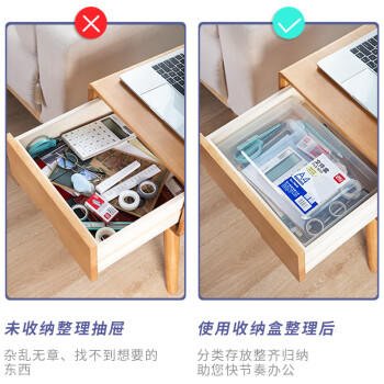 得力（deli）A4透明便携卡扣文件盒文件袋党建档案盒荣誉证书整理资料桌面收纳盒 20mm厚度  5701 商品图2