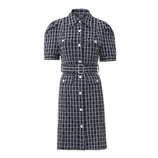 EITIE爱特爱修身显瘦收腰印花连衣裙7307023 商品图5