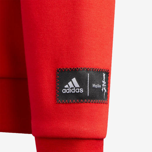 【自营】adidas/阿迪达斯  冬季新款大童休闲运动套头卫衣 HZ0217 商品图3