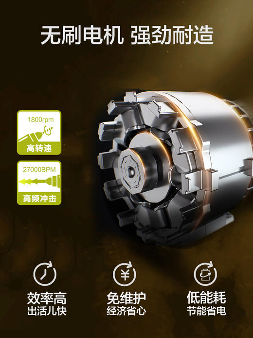 【拼团】威克士工业级锂电无刷冲击钻WU130X 商品图2