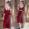 新中式国风套装裙，高级感小香风法式气质名媛盘扣两件套HR-YLFS8879 商品缩略图0