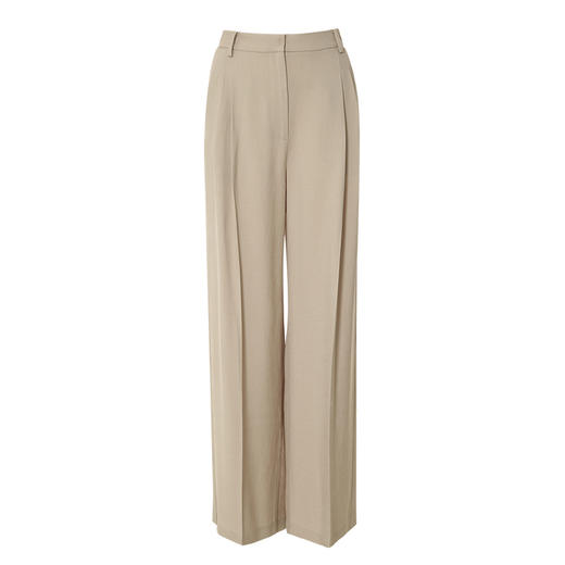 EITIE爱特爱春季新款修身显瘦百搭高腰直筒西装裤子7305013 商品图5