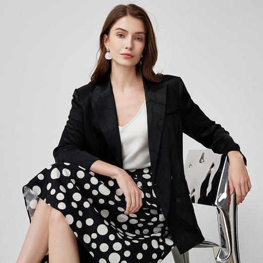 EITIE爱特爱春季新款洋气纯色西装外套女7403101 商品图8