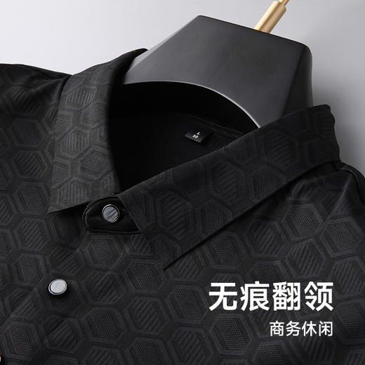【冰丝高弹】【新款DK】大依优型大码男装短袖Polo衫翻领冰丝高弹数码印花无痕加肥加大透气吸汗夏季上衣半袖t恤夏装 商品图1