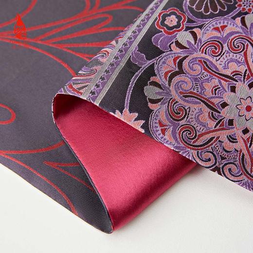 SAINTJOY/上久楷宋锦双面披肩 绽放·雪青色 孔雀兰CJ13265 商品图14