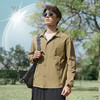 【Q】【防晒衣】【新款DK】大依优型大码防晒衣翻领外套夹克加肥加大肥佬休闲上衣男士胖子潮流 商品缩略图1