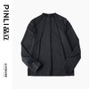PINLI品立秋季新款纯色套头卫衣立体冚线拉链休闲潮牌男上衣B241209061 商品缩略图5