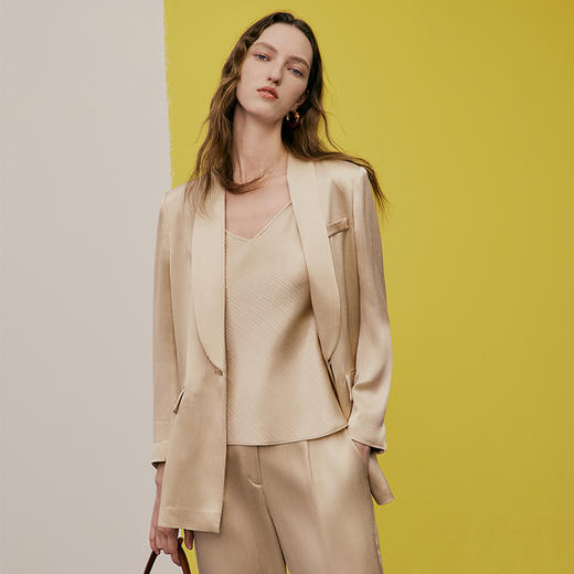 EITIE爱特爱春季新款大气纯色西装外套女7303013 商品图4