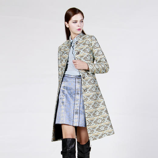 【伯妮斯茵】176D011--金色风衣--暗夜留香--《宁静之美--伊斯兰艺术》 商品图1