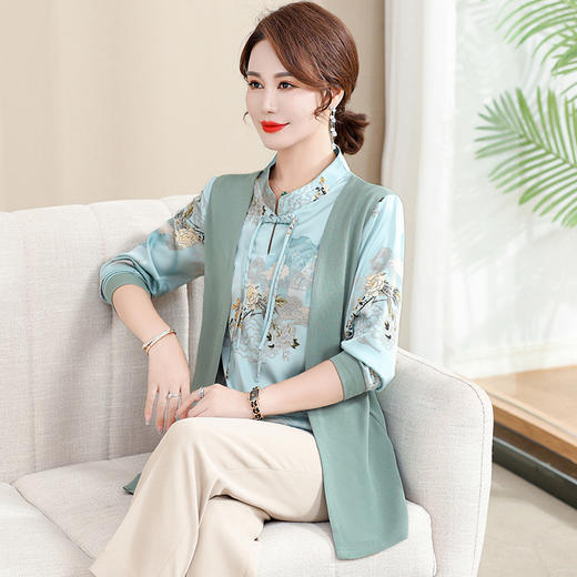 MC T221妈妈洋气薄款T恤打底衫 商品图3