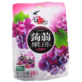 喜之郎,蒟蒻果冻(红葡萄味) 【120g(6个)】四川喜之郎