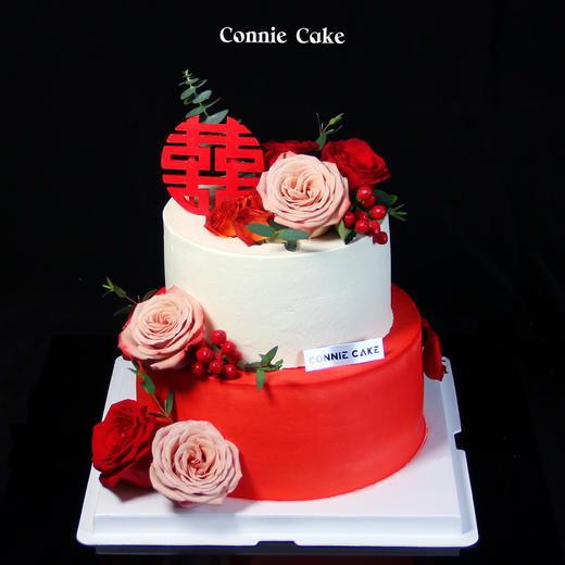 【1525】简约高级订婚结婚蛋糕+杯子蛋糕 商品图3