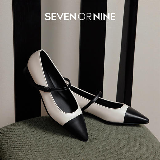 7or9-空气棉平底鞋弦月黑标 商品图1