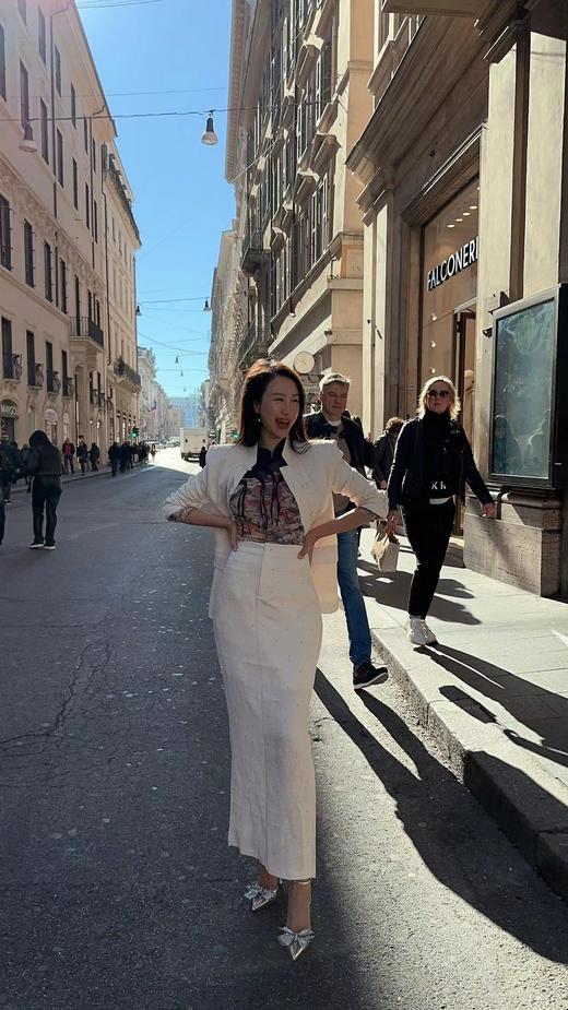 “雪上花开” 提花面料 长款半裙 M L XL 各一（不退不换） 商品图1