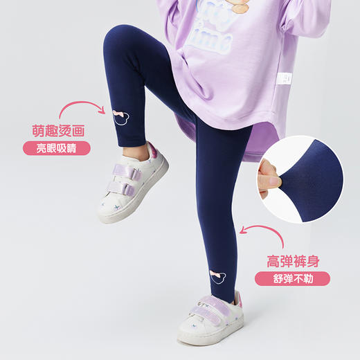 【90-140】【精典泰迪】女童春秋打底裤蝴蝶结泰迪 商品图3