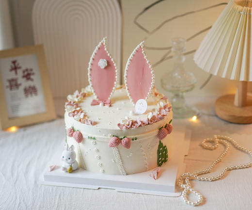 兔耳朵裱花蛋糕（需提前5小时预定） 商品图0