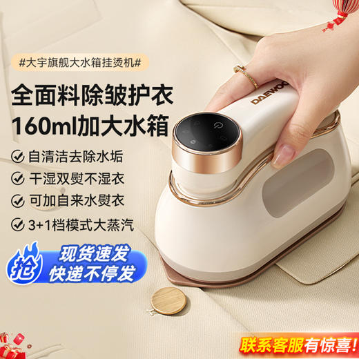 大宇电熨斗烫斗家用蒸汽小型手持挂烫机熨烫机干湿两用烫衣服便携式 商品图0