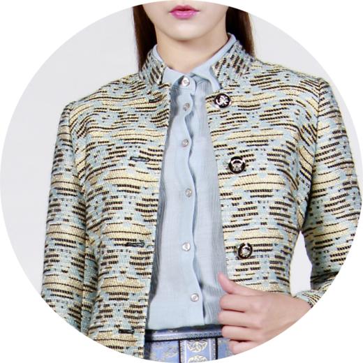 【伯妮斯茵】176D011--金色风衣--暗夜留香--《宁静之美--伊斯兰艺术》 商品图9