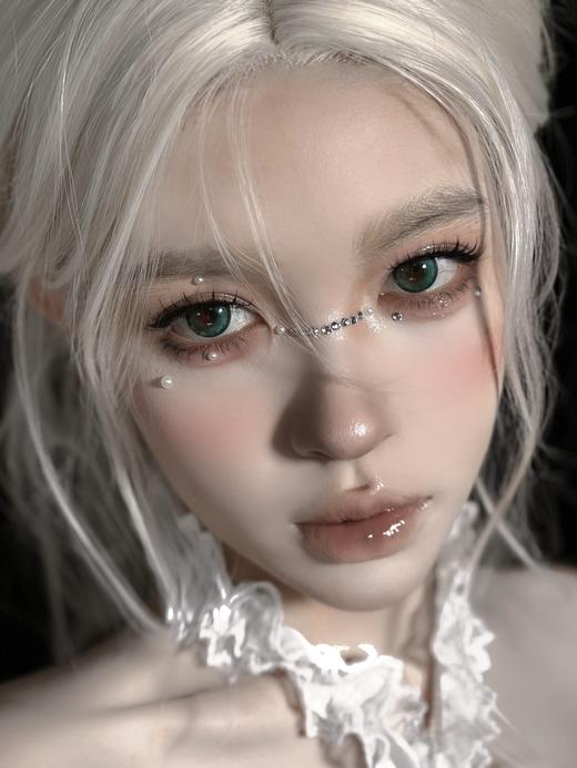 jellydoll 美瞳半年抛 绿魔鬼 直径14.5mm着色13.7mm 商品图7