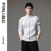 PINLI品立秋季新款纯色套头卫衣立体冚线拉链休闲潮牌男上衣B241209061 商品缩略图2