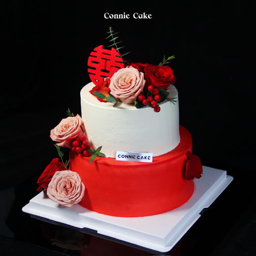 【1525】简约高级订婚结婚蛋糕+杯子蛋糕 商品图4