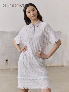 春末踏青单品｜polo领流苏连衣裙